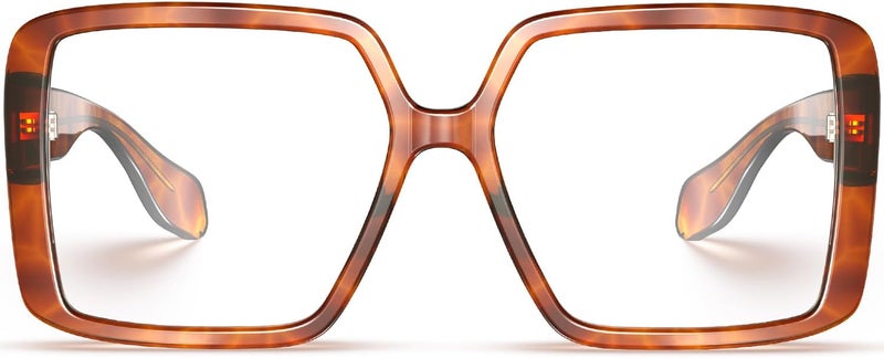 VISOONE Oversized TR90 Blue Light Blocking Glasses Fashion Accessories Non Prescription for Women Harvard - Image 1